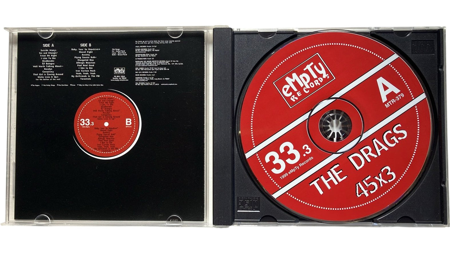 The Drags - 45x3, CD, Empty Records