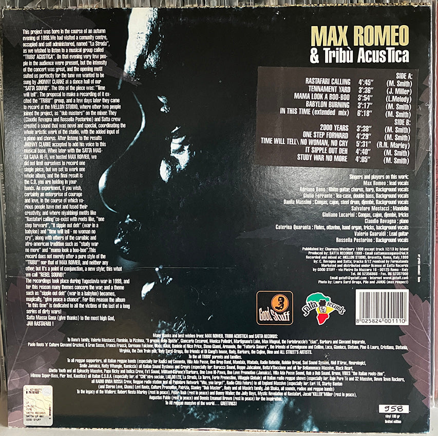 Max Romeo & Tribù Acus Tica - In This Time, ITA 1999, NM/VG+