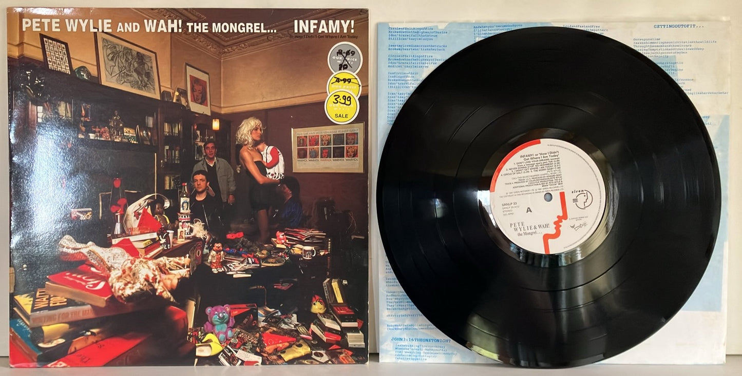Pete Wylie And Wah! The Mongrel - Infamy!, LP, Siren Records, 1991UK