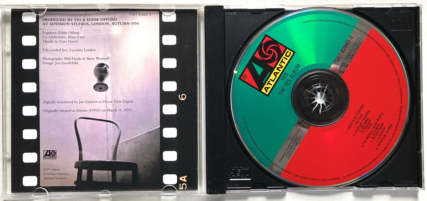 Yes - The Yes Album, CD, Remastered, ATLANTIC UK1994