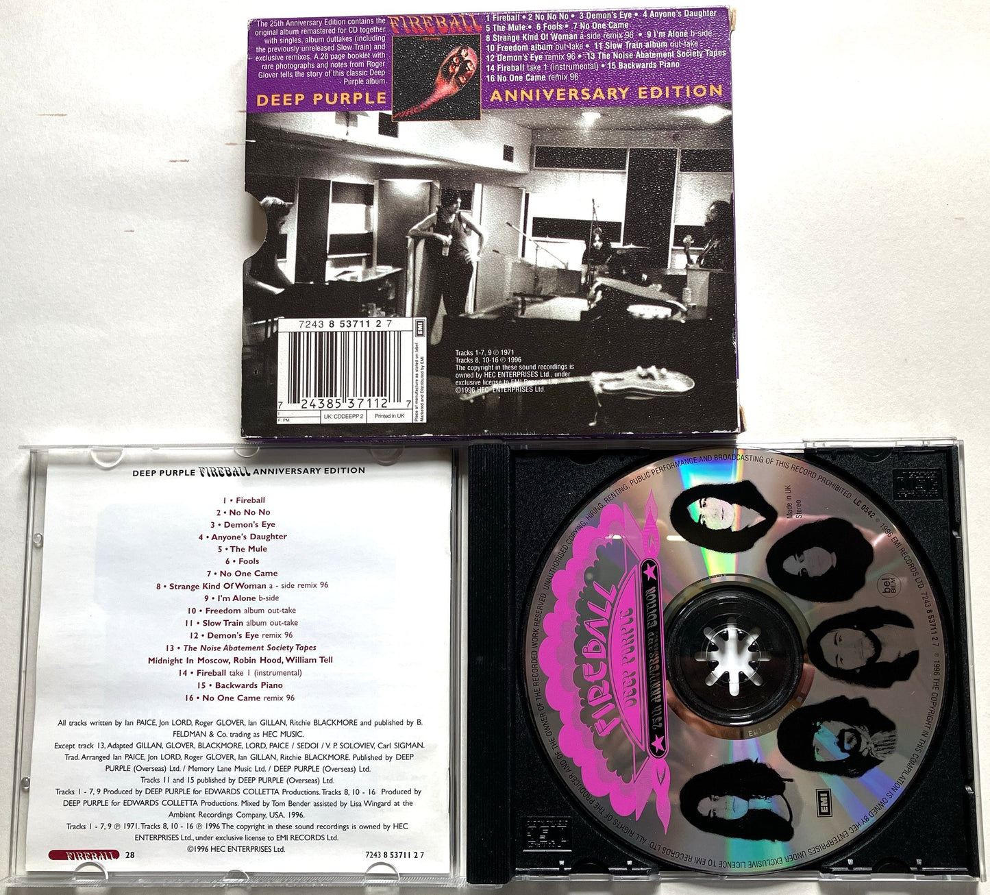 Deep Purple - Fireball, CD, 25th Anniversary Edition, 1996