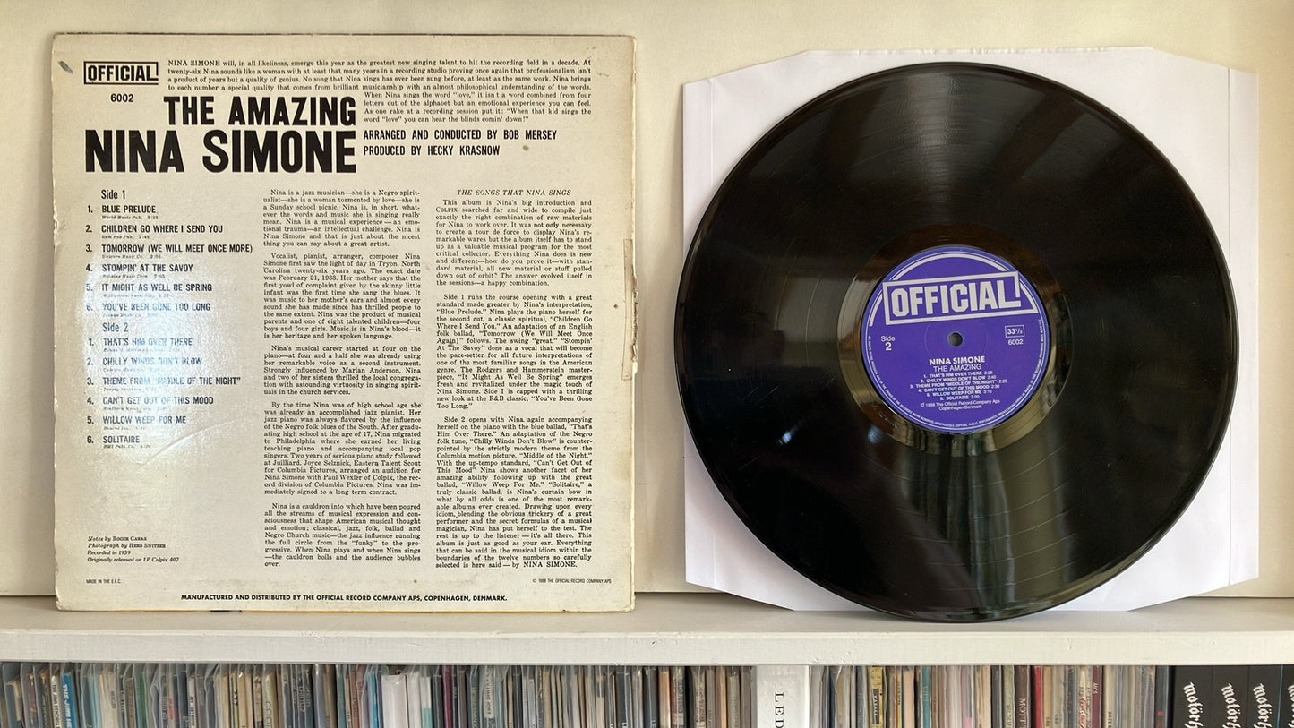 Nina Simone - The Amazing Nina Simone, LP, Official, 1988DK