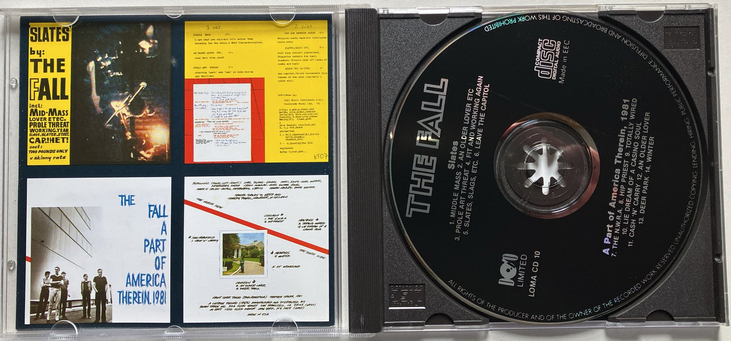 The Fall - Slates / A Part Of America Therein, CD, 1981, Dojo Limited