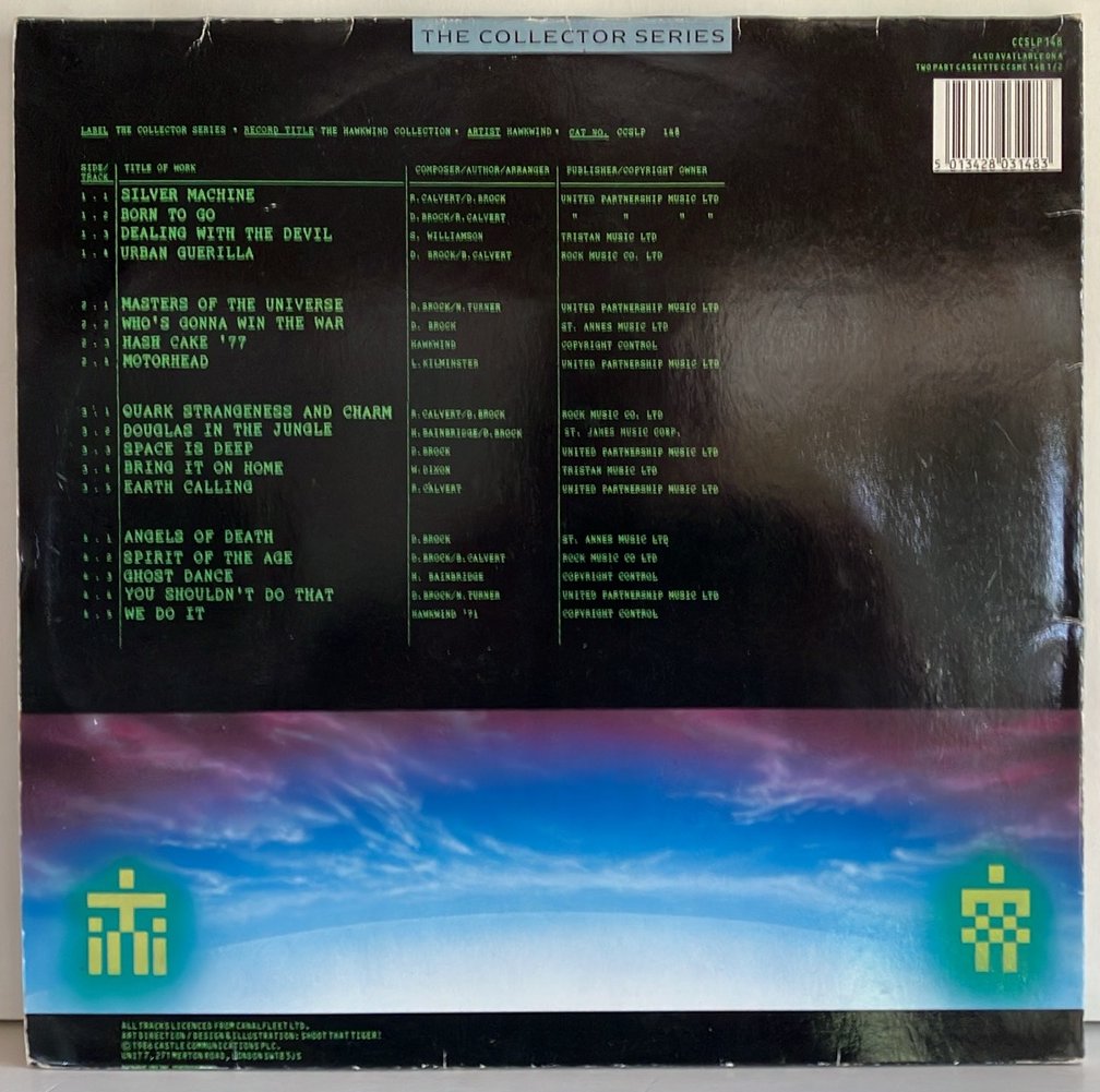 Hawkwind - The Hawkwind Collection, 2xLP, Gatefold, 1986