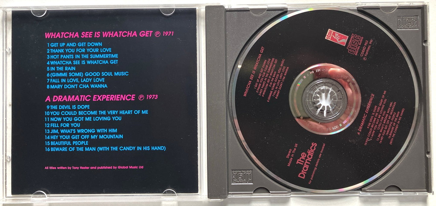 The Dramatics - Whatcha See Is Whatcha Get / A Dramatic Experience, CD, 1991