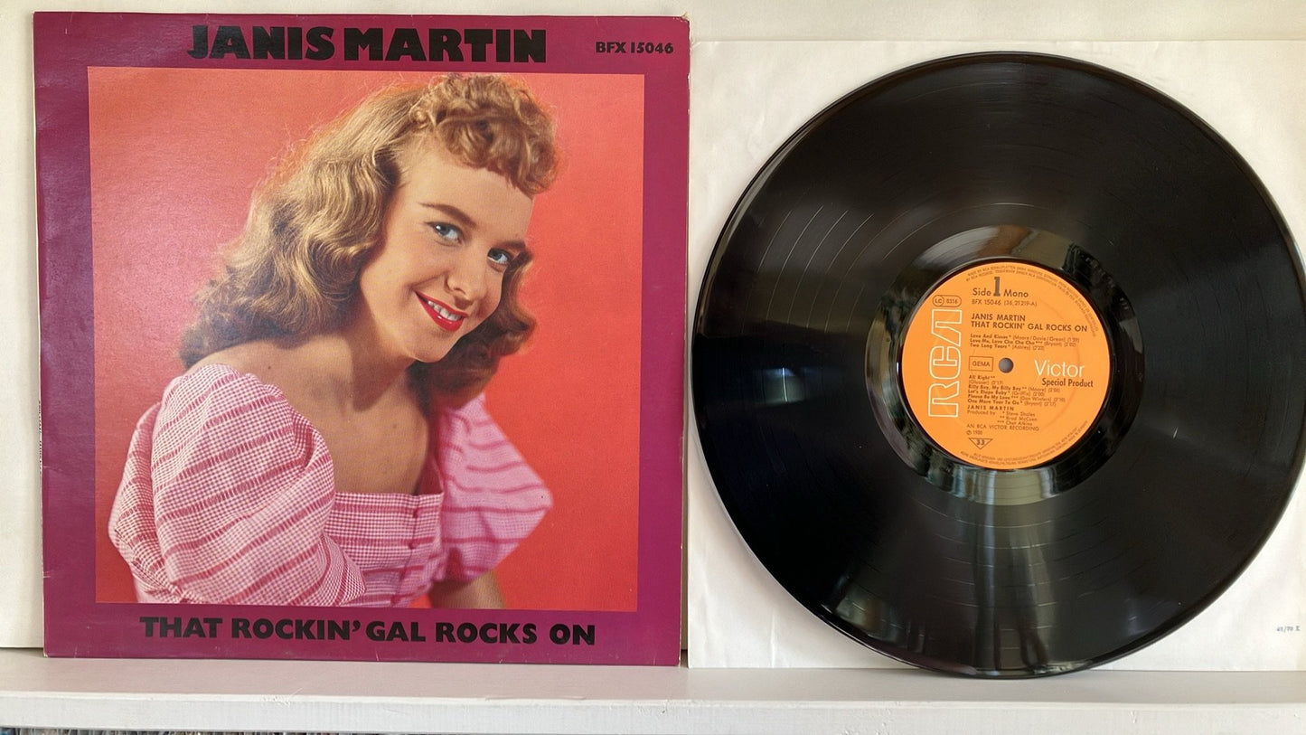 Janis Martin - That Rockin' Gal Rocks On, LP, 1979, Bear Family Records