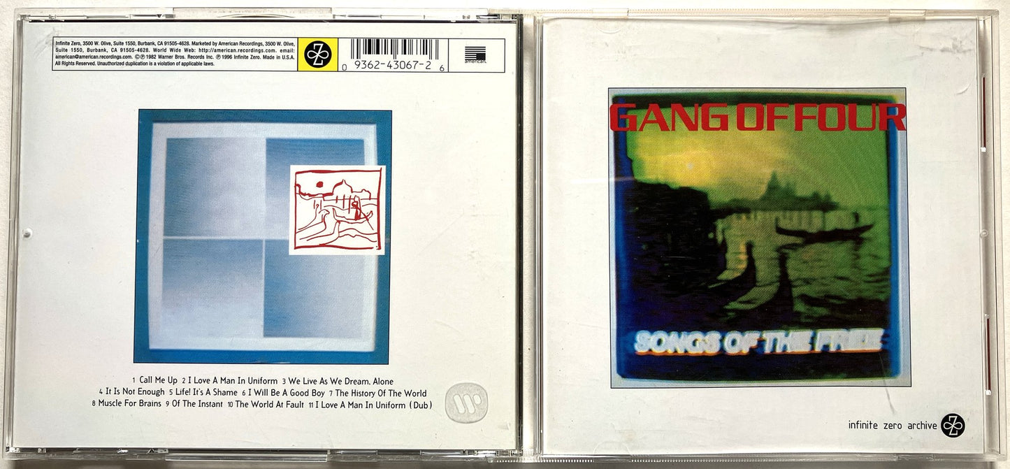 Gang Of Four - Songs Of The Free, CD, Infinite Zero, 1996US