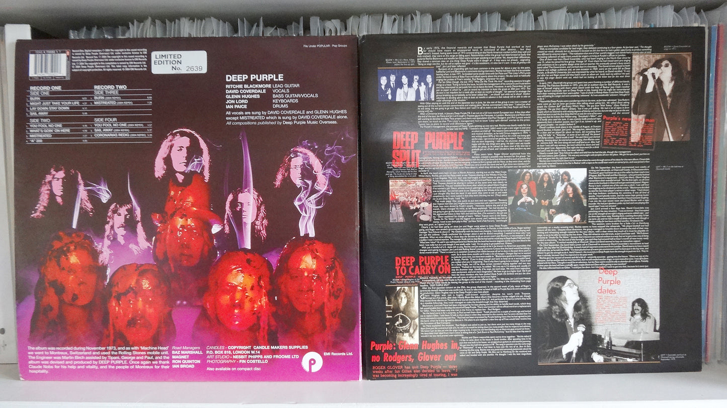 Deep Purple – Burn (Ltd Ed 2004 RM), VG+/VG+, numbered