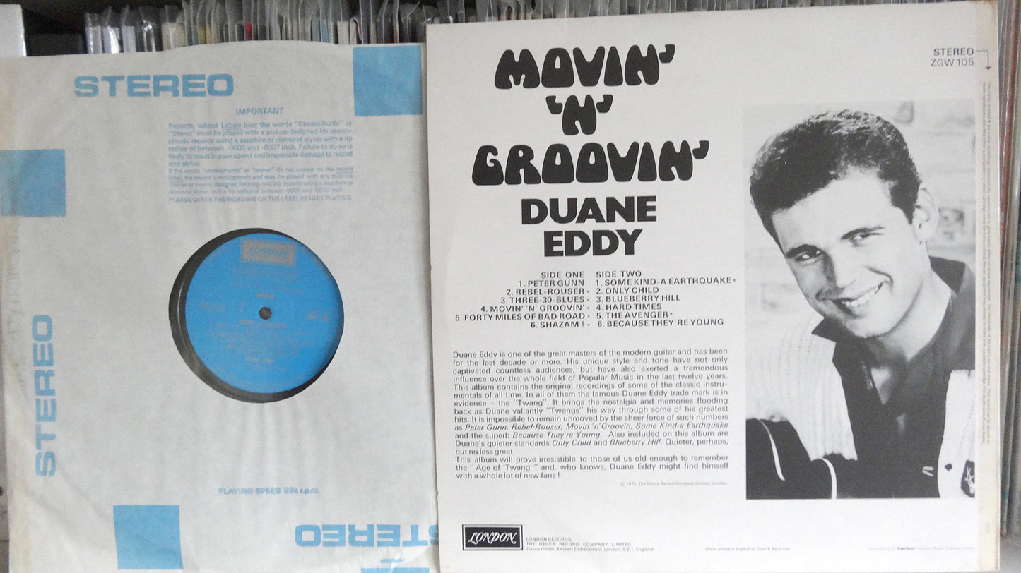 Duane Eddy - Moovin' 'n' Groovin' - UK 1970, EX/EX