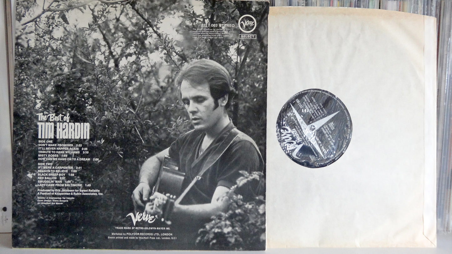 Tim Hardin - The Best Of Tim Hardin, UK 1969, VG+/VG+