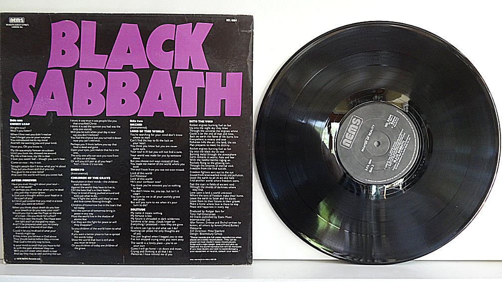 Black Sabbath - Masters Of Reality, VINYL, UK1976, VG+/VG+