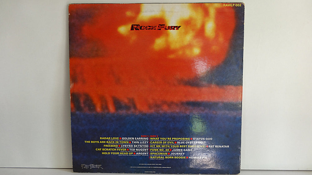 Various Artists - Rock Fury, VINYL, UK1985, VG+/VG+