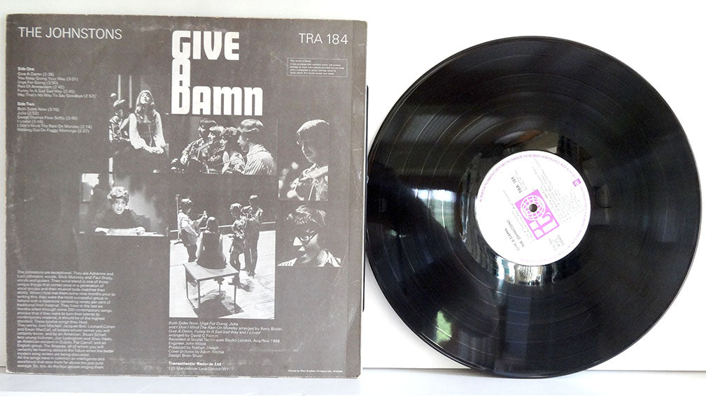 The Johnstons - Give A Damn, UK1969, VG/VG+