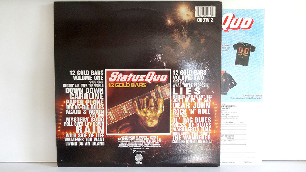 Status Quo - 12 Gold Bars Volume 1+1, UK1984, VG+/VG+