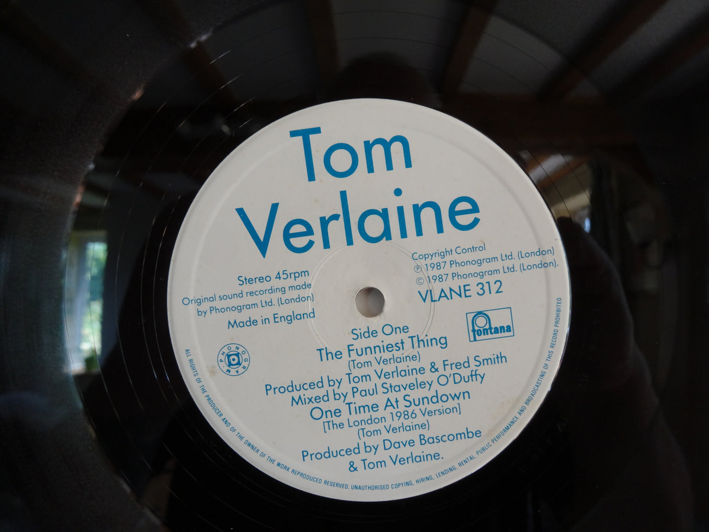 Tom Verlaine - The Funiest Thing/Marquee Moon, 12" EP, UK1987 RARE