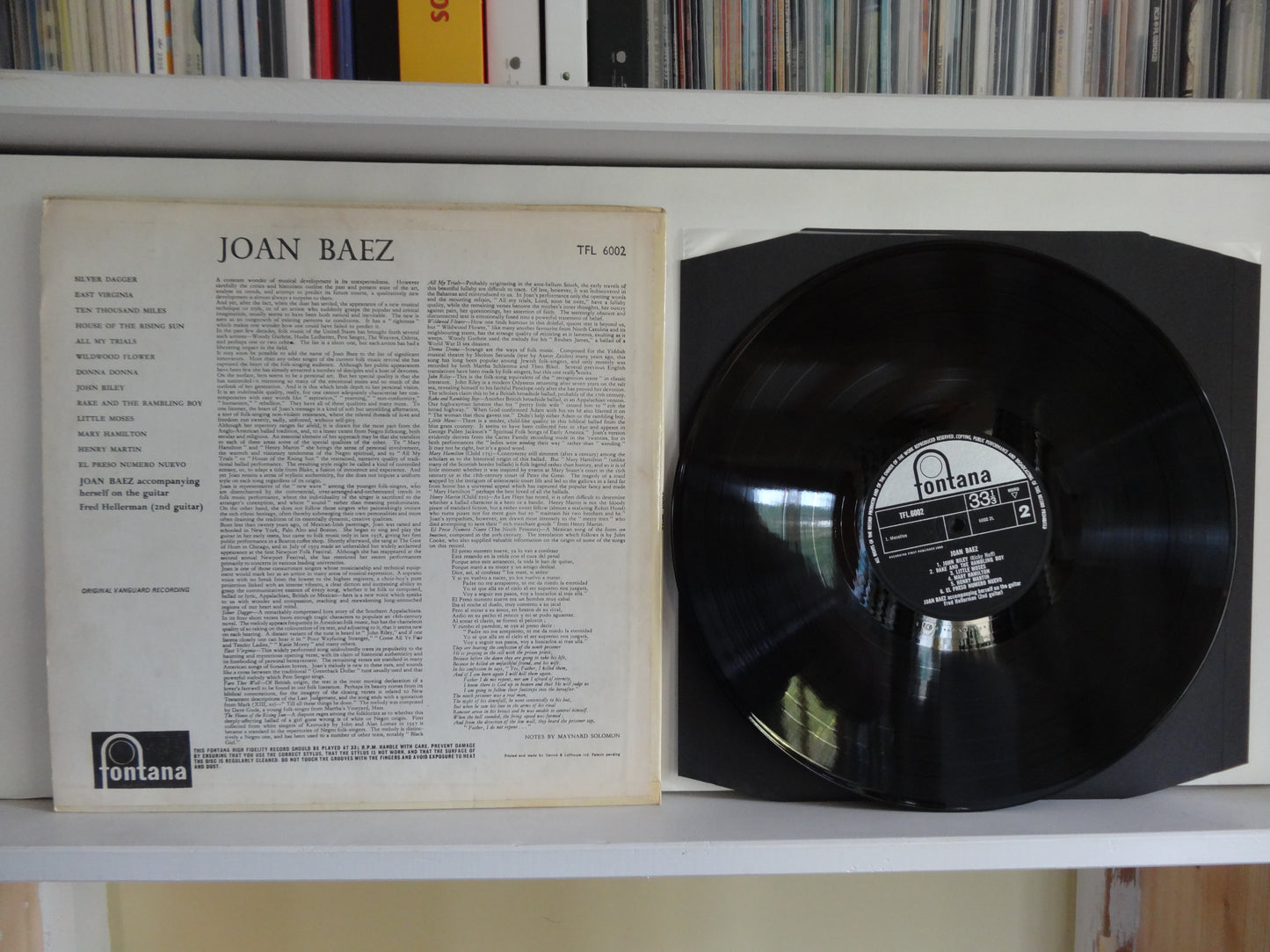 Joan Baez - Joan Baez, LP, UK mid 60's repress, MONO