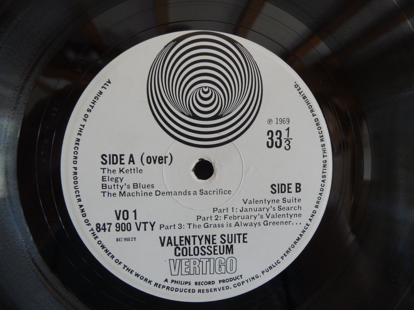 Colosseum - Valentyne Suite, LP, UK1969, Vertigo swirl