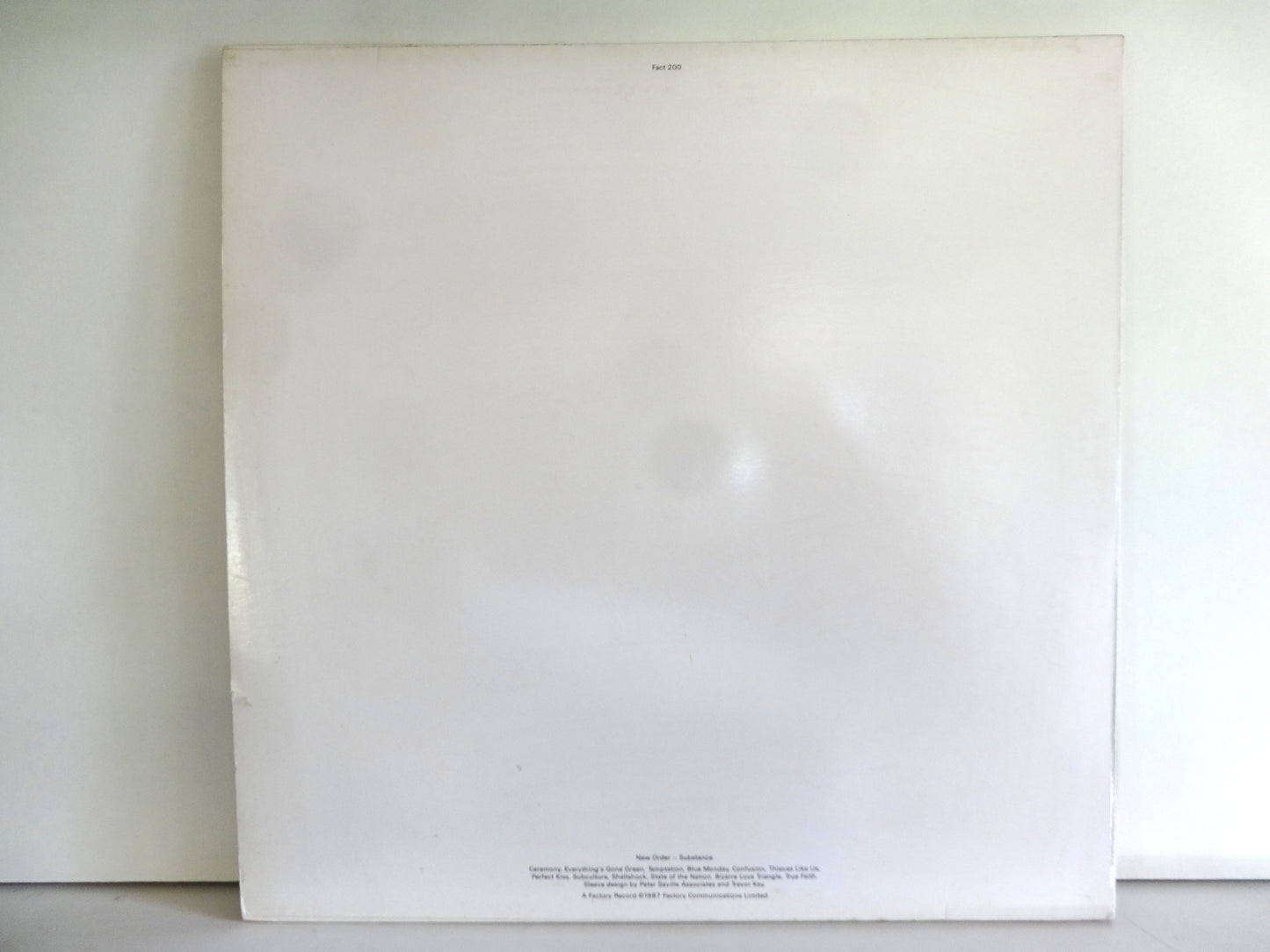 New Order - Substance, 2xLP, UK1987 First Press 'Embossed' FACT200