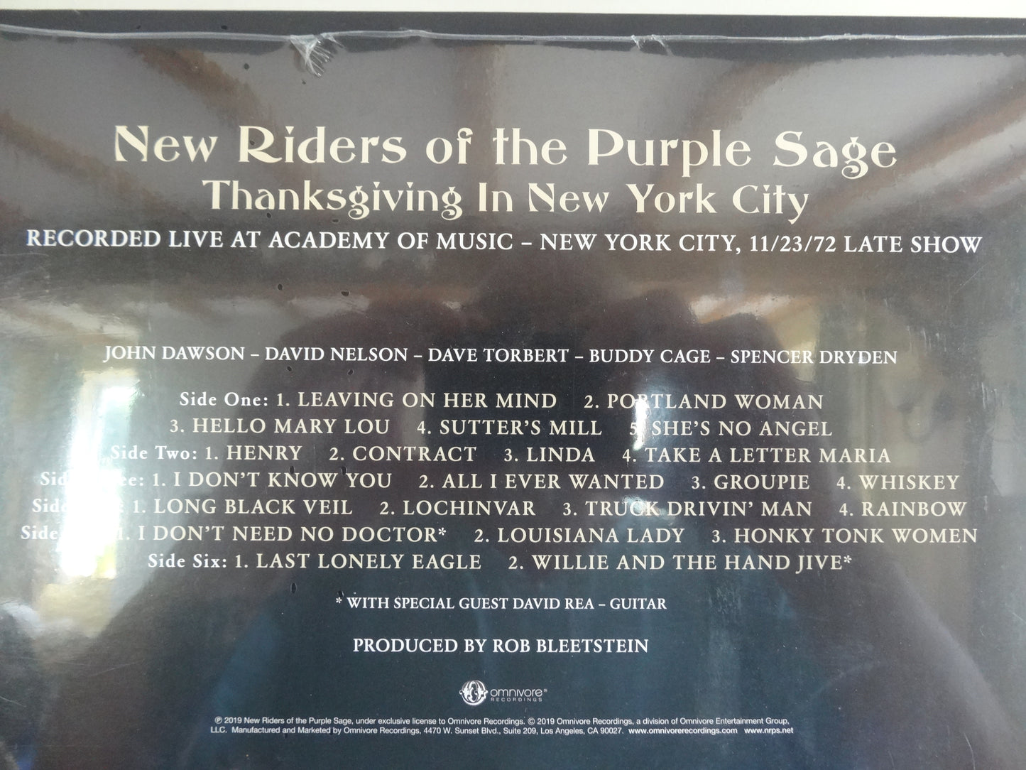 New Riders Of The Purple Sage - Thanksgiving in NY City, 3xLP, RSD US2019