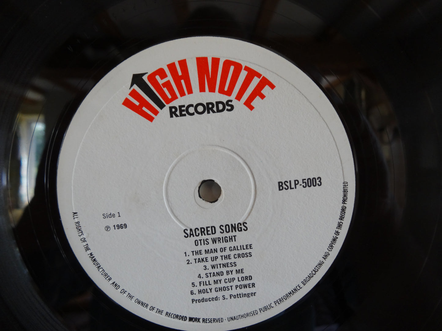 Otis Wright - Sacred Songs, LP, UK1969