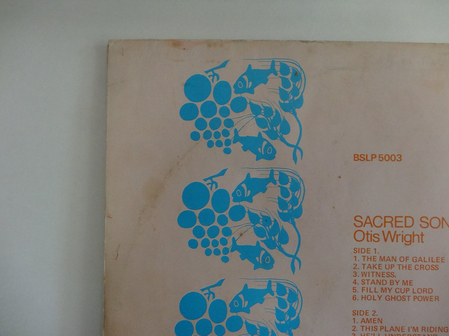 Otis Wright - Sacred Songs, LP, UK1969