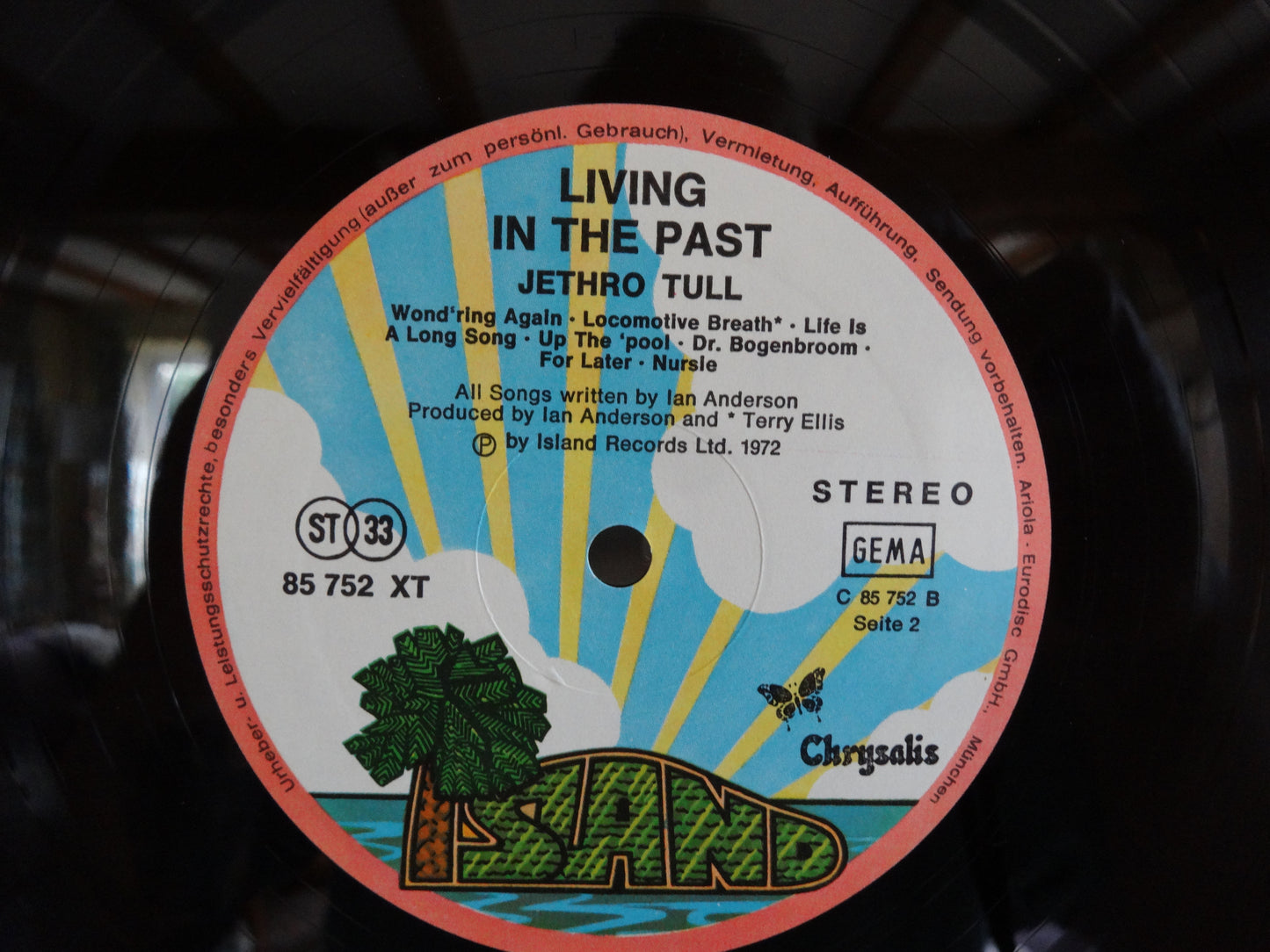 Jethro Tull - Living In The Past, 2xLP, GER1972 Hardback folio cover