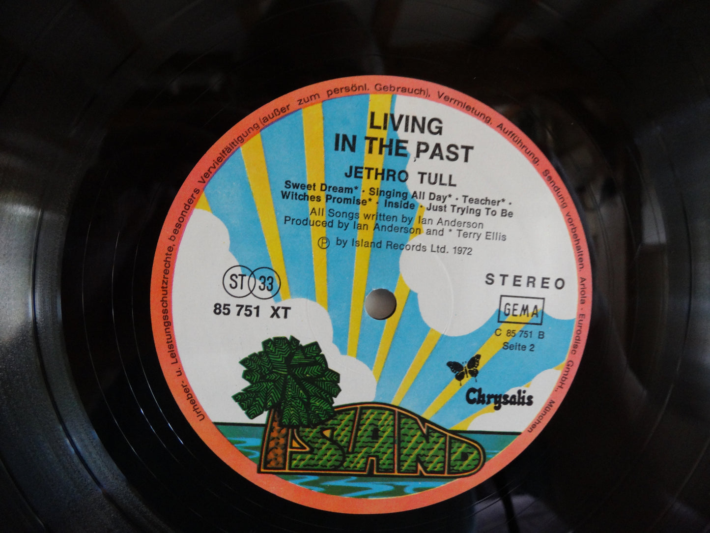 Jethro Tull - Living In The Past, 2xLP, GER1972 Hardback folio cover