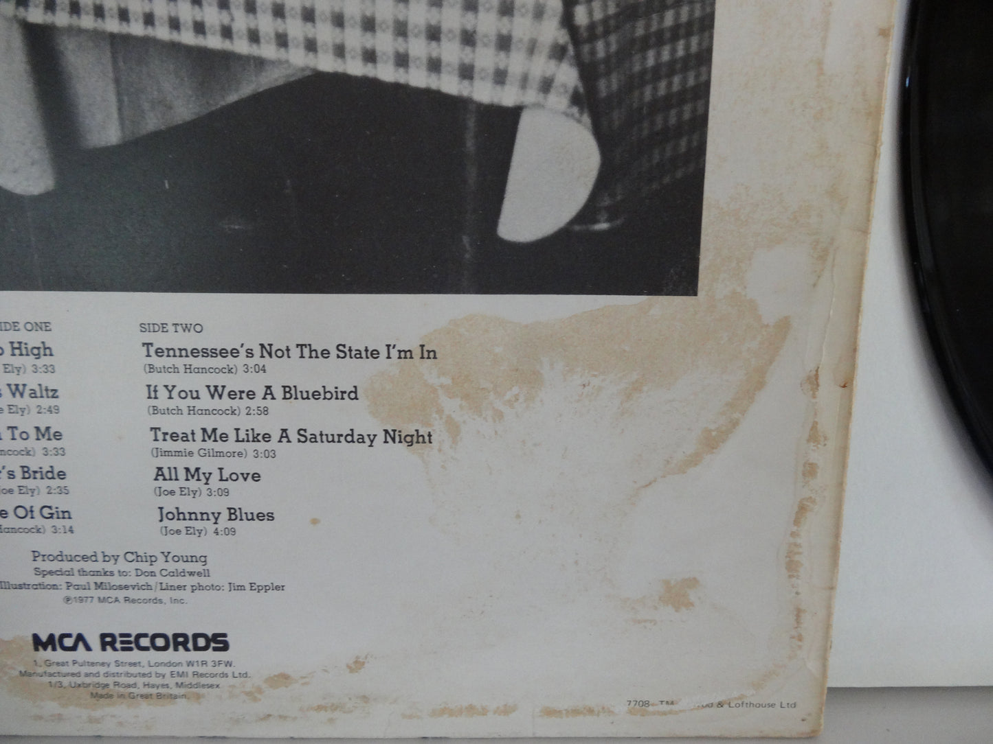 Joe Ely - Joe Ely, LP, UK1077