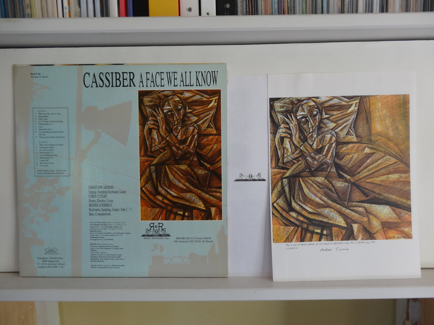 Cassiber - A Face We All Know, LP, Brazillian press, Jazz Rock, 1990