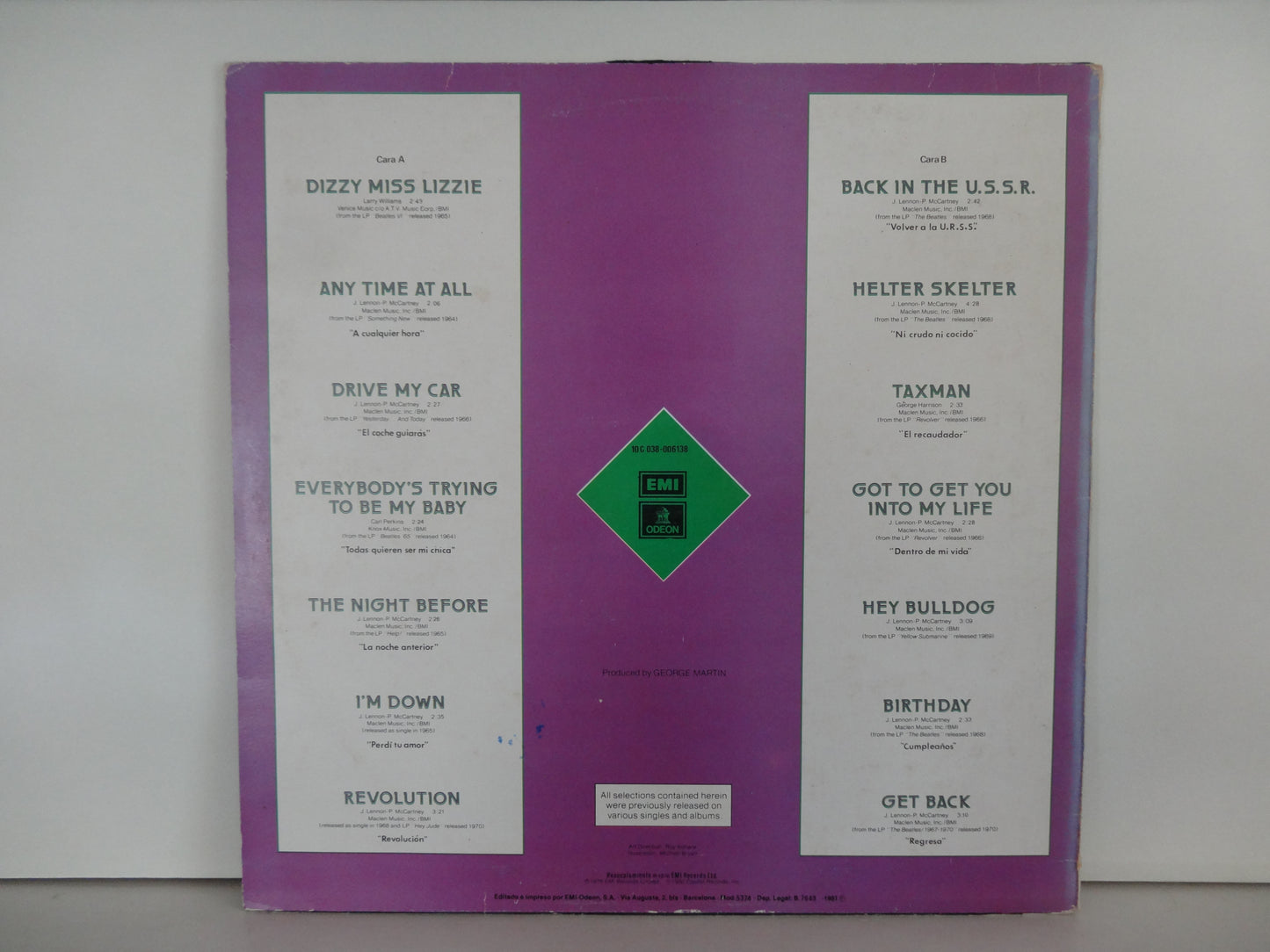 The Beatles - Rock and Roll Music Vol 2, LP, SP1981