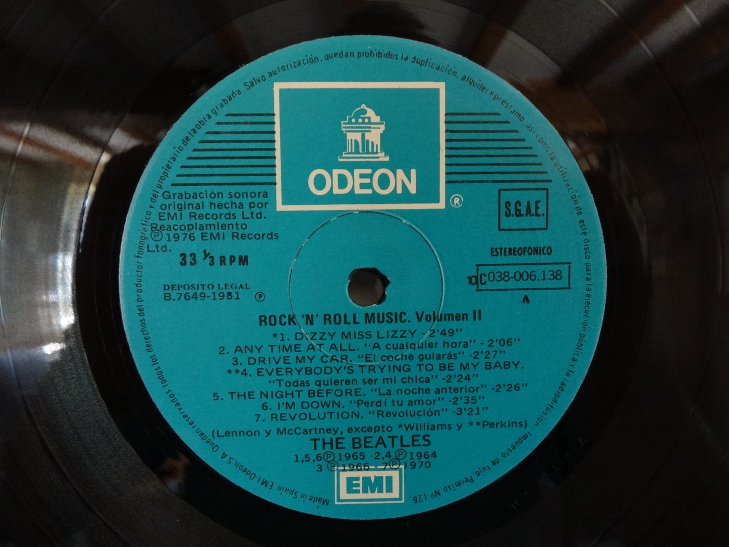 The Beatles - Rock and Roll Music Vol 2, LP, SP1981