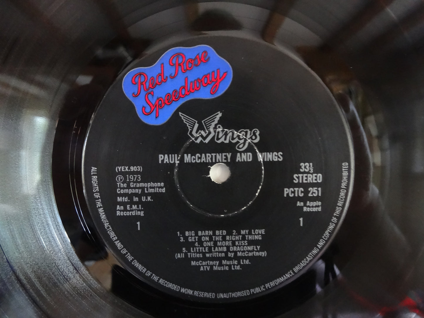 Paul McCartney and Wings - Red Rose Speedway, LP, UK1973