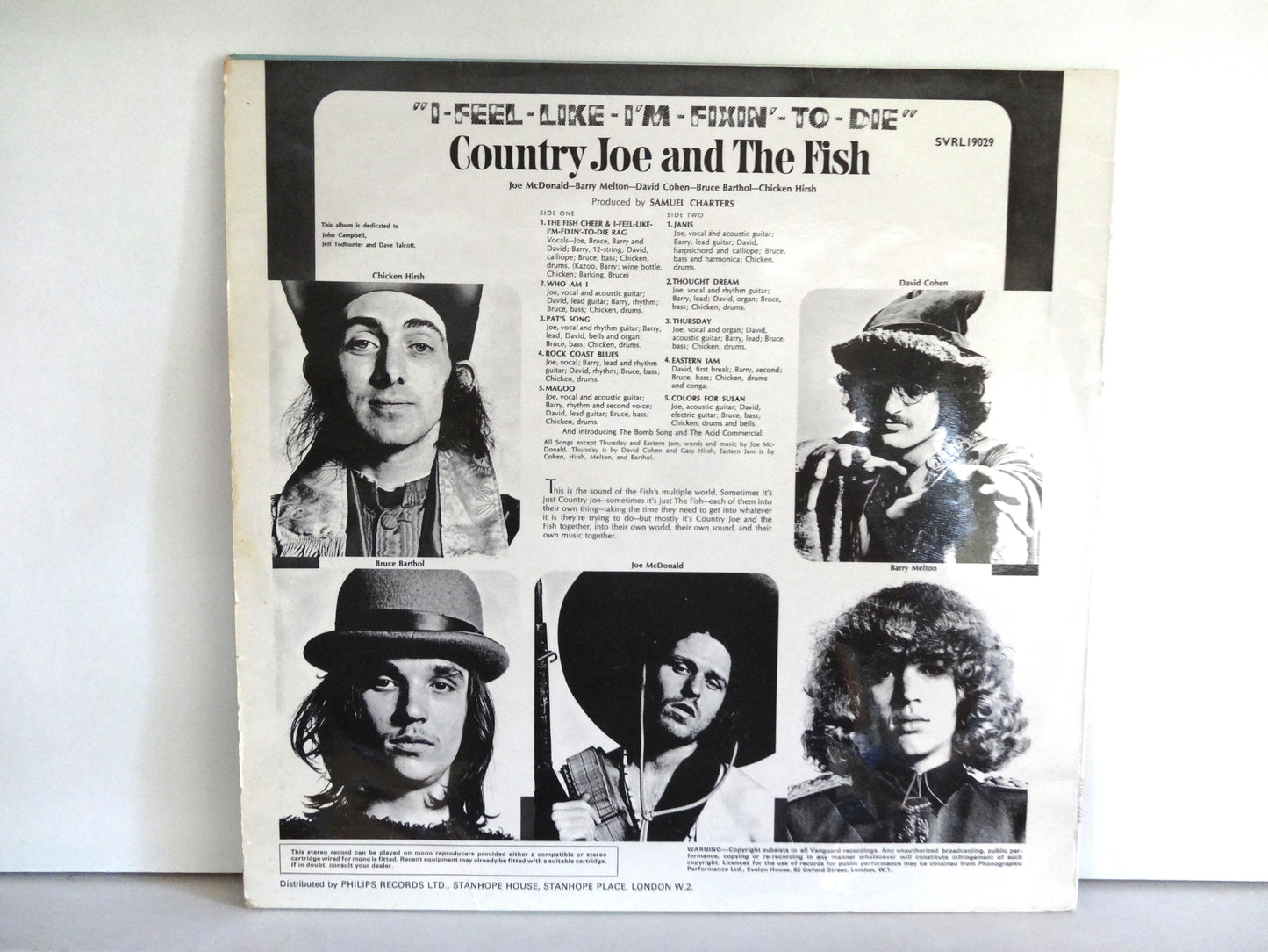 Country Joe and the Fish - Feel Like I'm Fixin' To Die, LP, UK1967