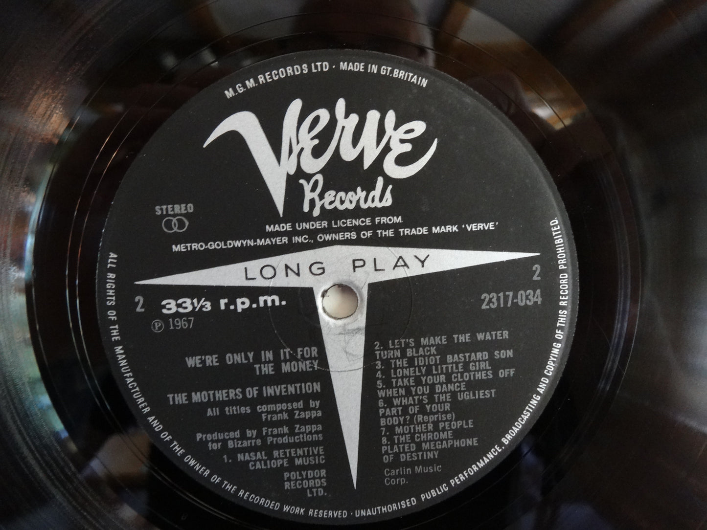 The Mothers Of Invention - We're Only In It For The Money, LP, UK1972