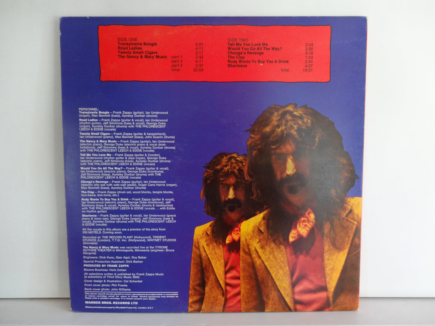 Frank Zappa - Chunga's Revenge, LP, UK1971