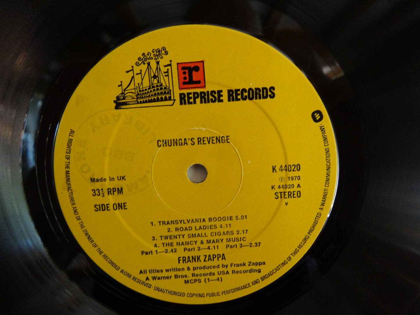 Frank Zappa - Chunga's Revenge, LP, UK1971