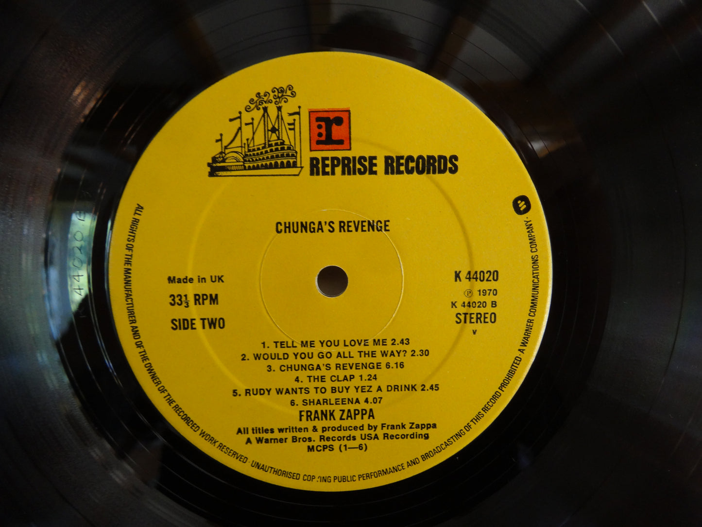 Frank Zappa - Chunga's Revenge, LP, UK1971
