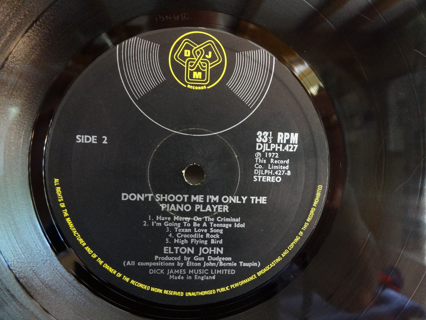 Elton John - Don't Shoot Me I'm Only The PIano Player, LP, UK1973