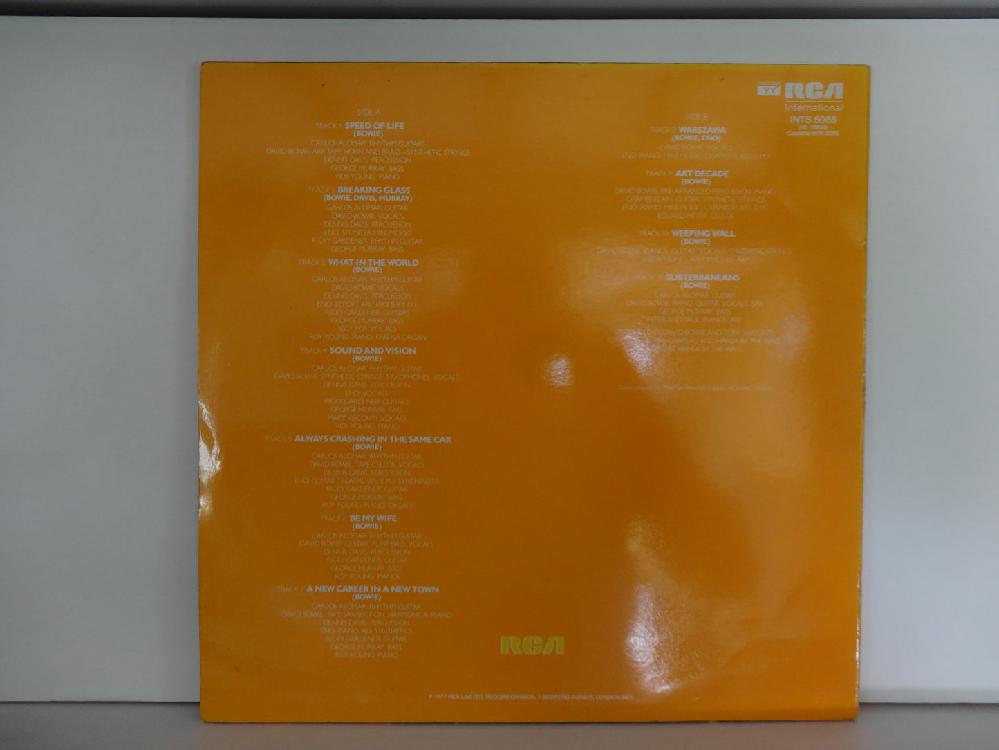 David Bowie - Low, LP, UK1981