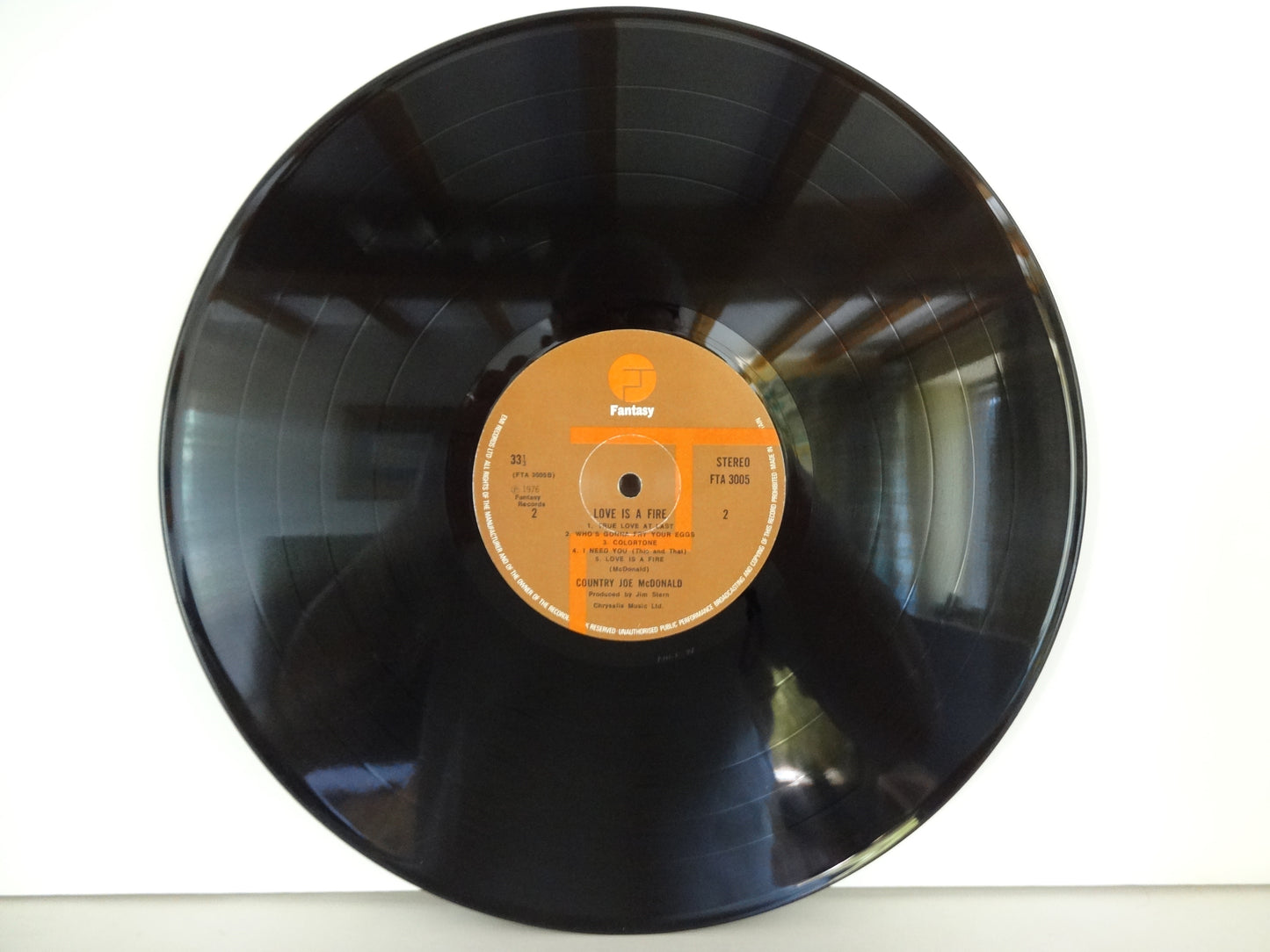 Country Joe McDonald - Love Is A Fire, LP, UK1976