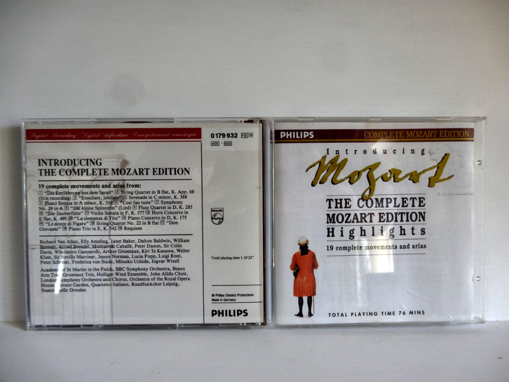 Mozart - Introducing Mozart, CD 1990