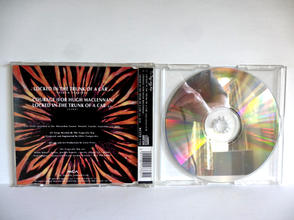 The Tragically Hip - Locked In The Trunk of a Car, CDS, 1993