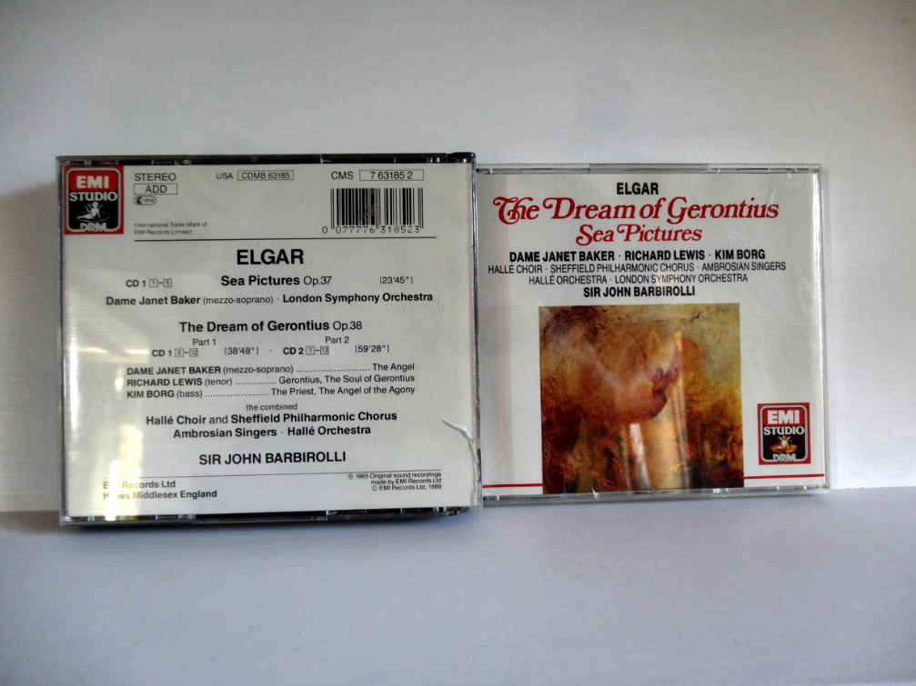 Elgar - The Dream Of Gerontius/Sea Pictures, 2xCD, 1989