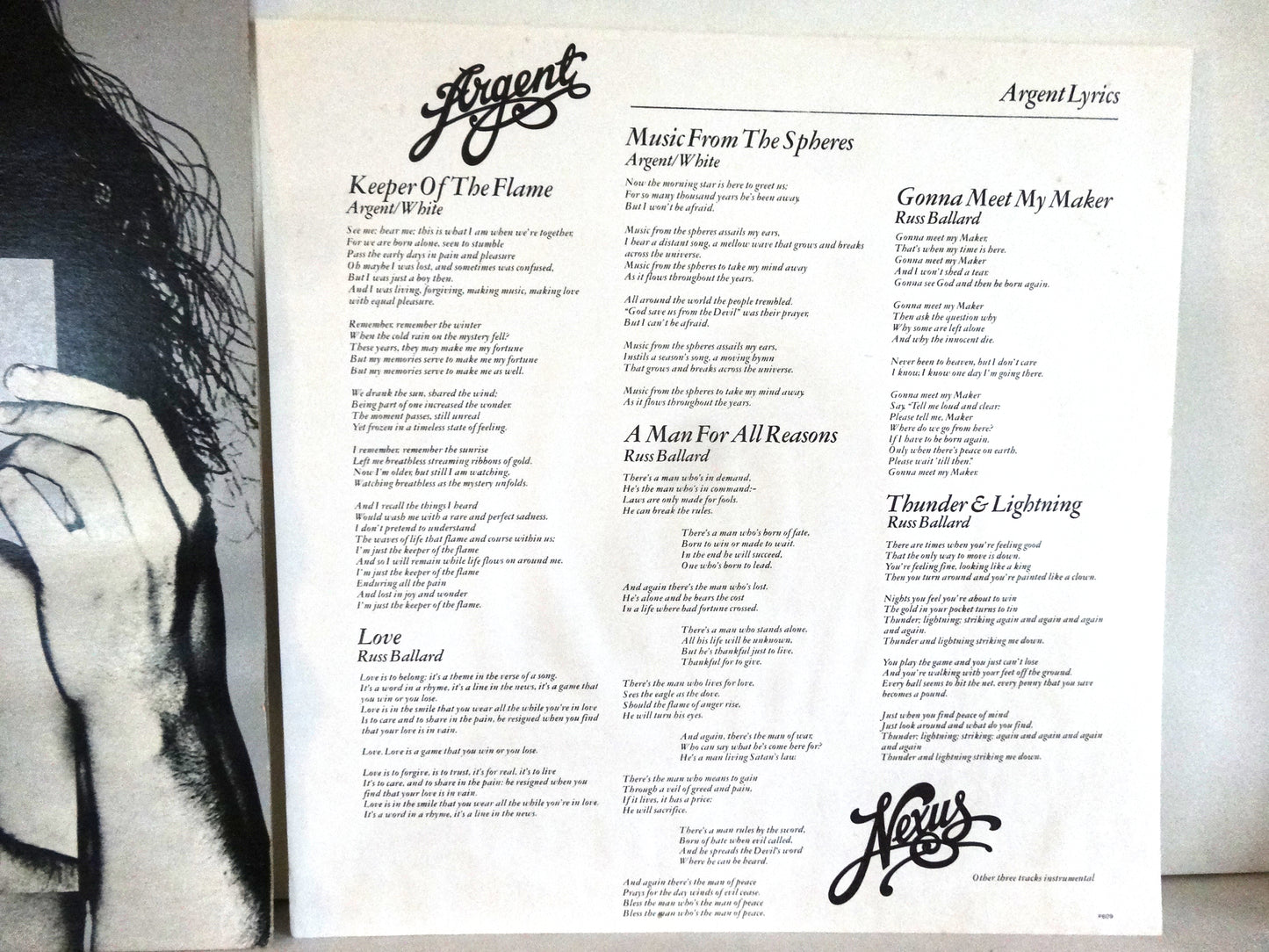 Argent - Nexus, LP, UK1974, VG+/VG+