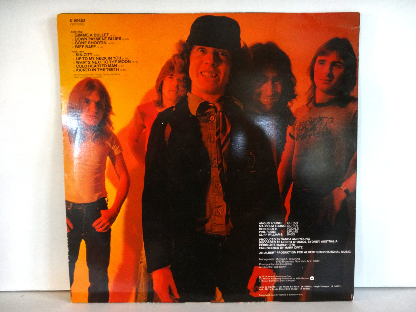 AC/DC - Powerage, LP, UK1978, VG+/VG