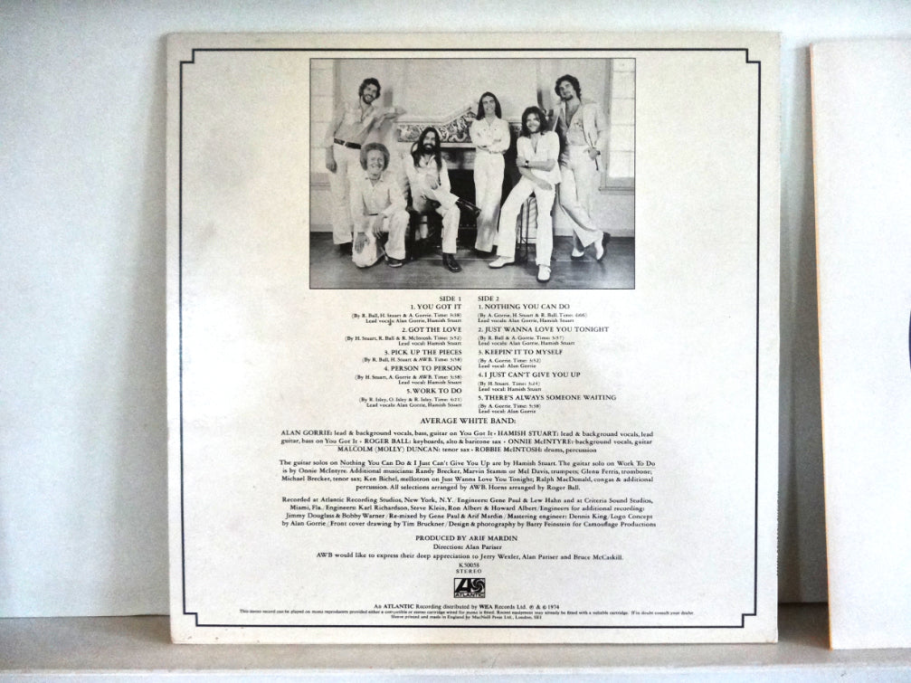 Average White Band - AWB, LP, UK1974, VG+/VG+