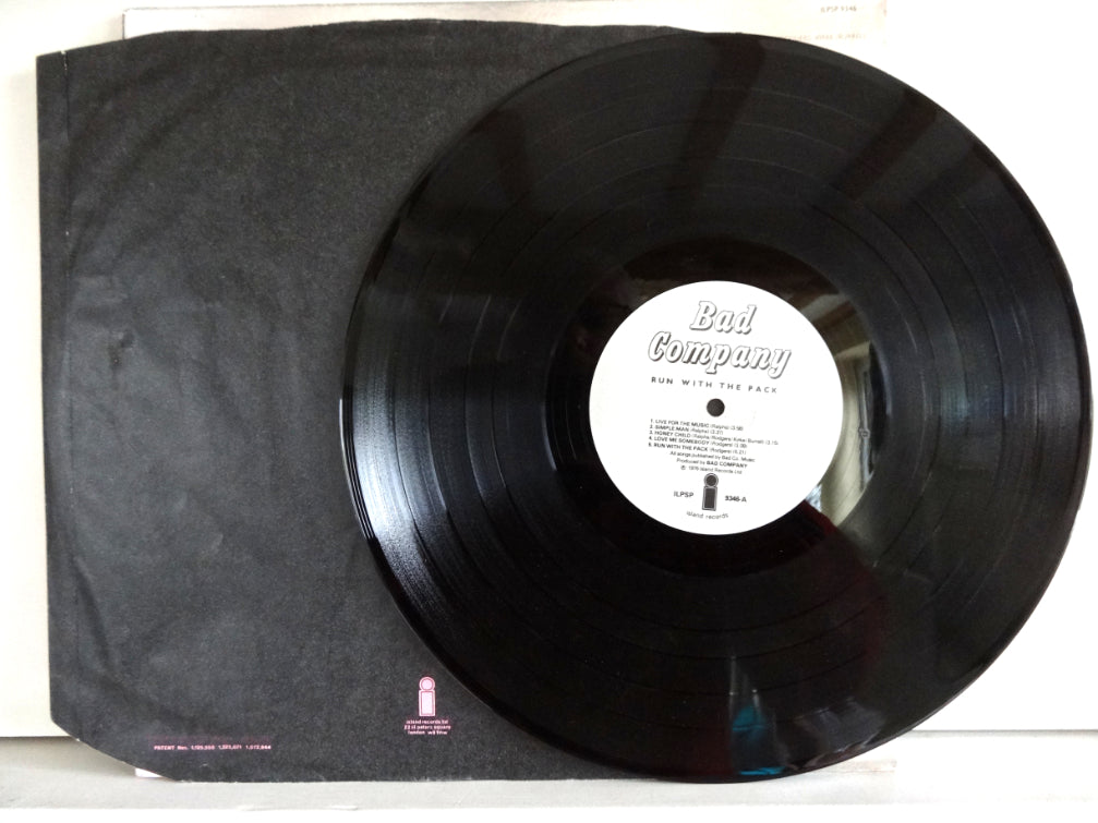 Bad Company - Run With The Pack, LP, UK1976