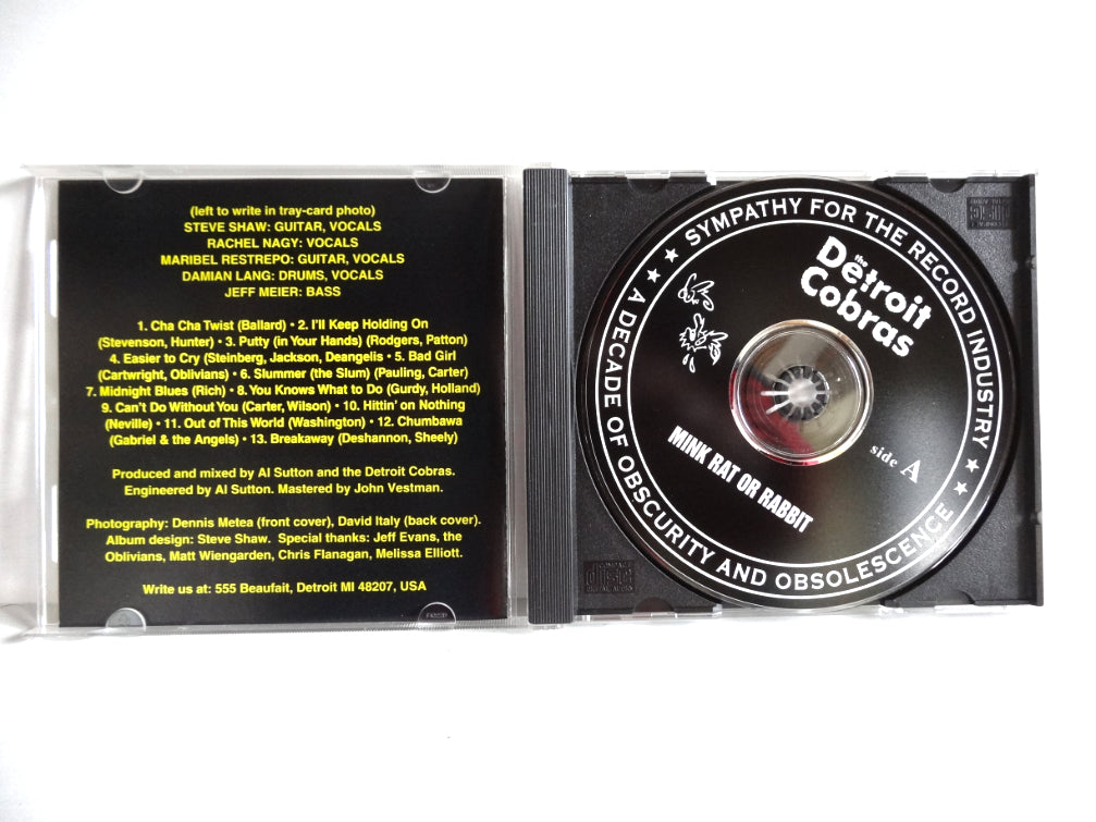 Detroit Cobras - Mink Rat or Rabbit, CD, US1998