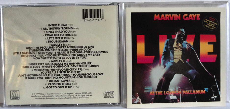 Marvin Gaye - At The London Palladium, CD, US press