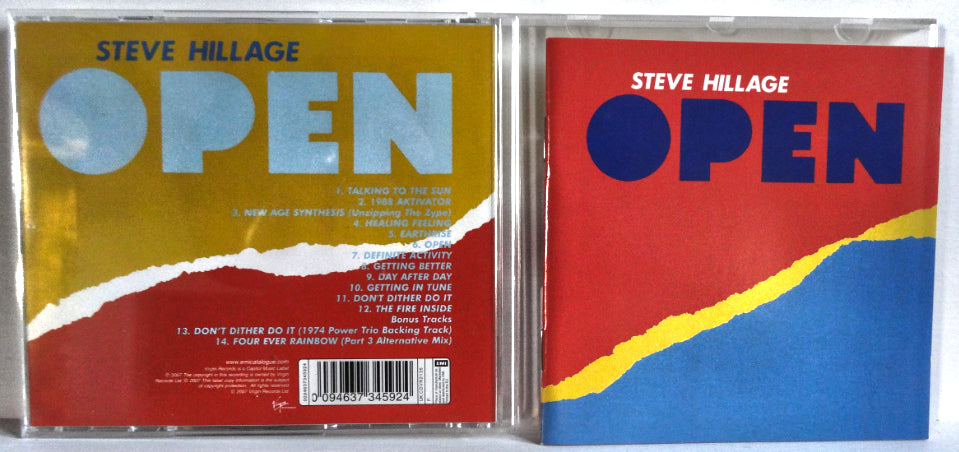Steve Hillage - Open, CD, 2007
